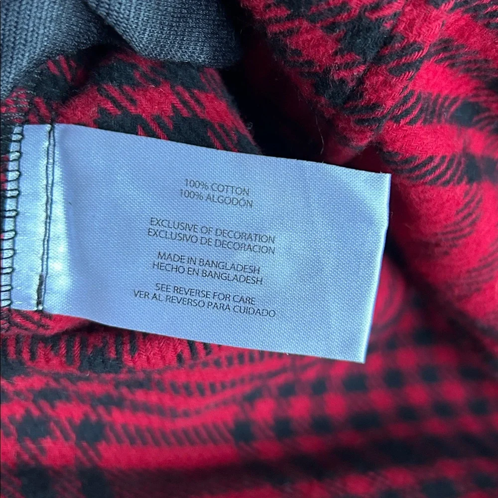 NWOT Woolrich Red‎ /Black Checkered Flannel Shirt Jacket /Pockets Men’s Size L
